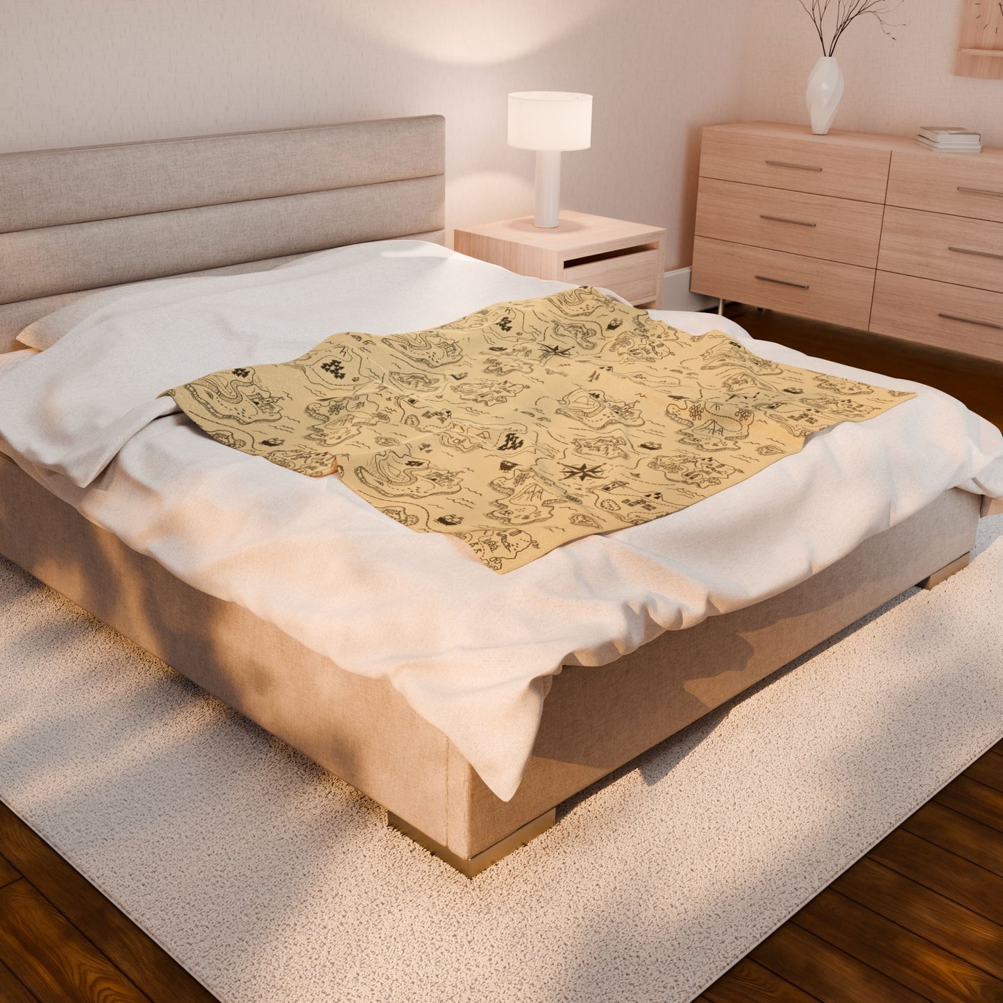Adventure Awaits Velveteen Plush Blanket