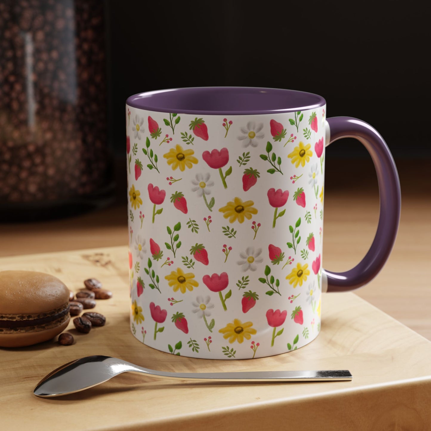 Berry Floral Coffee Mug