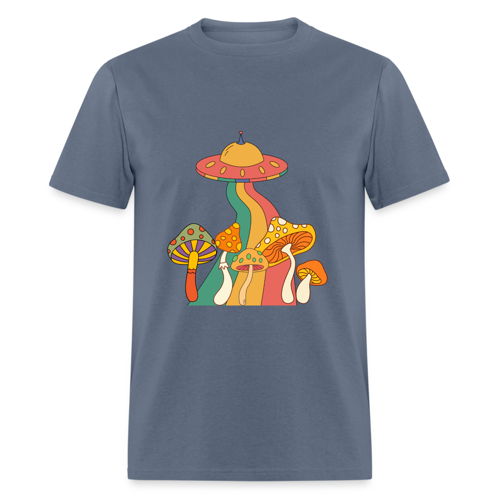 Space Mushies Unisex Classic T-Shirt - denim