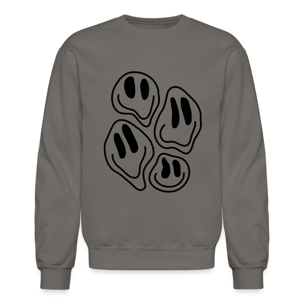 Droopy Smiles Unisex Crewneck Sweatshirt - asphalt gray