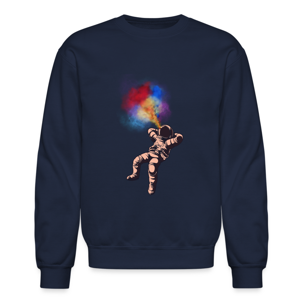 Intergalactically High Unisex Crewneck Sweatshirt - navy