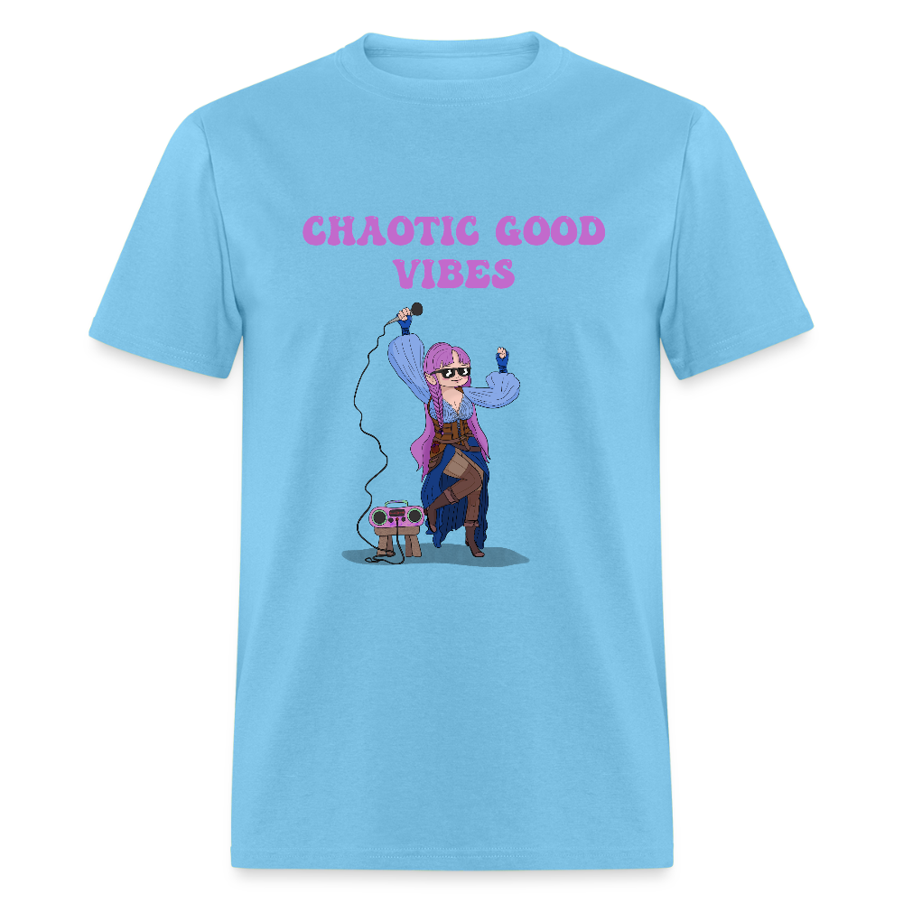Chaotic Good Vibes Classic T-Shirt - aquatic blue