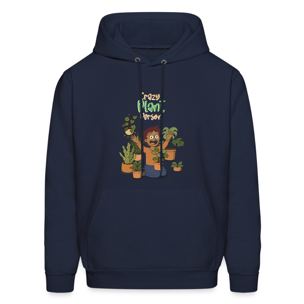 Crazy Plant Person Hoodie - navy
