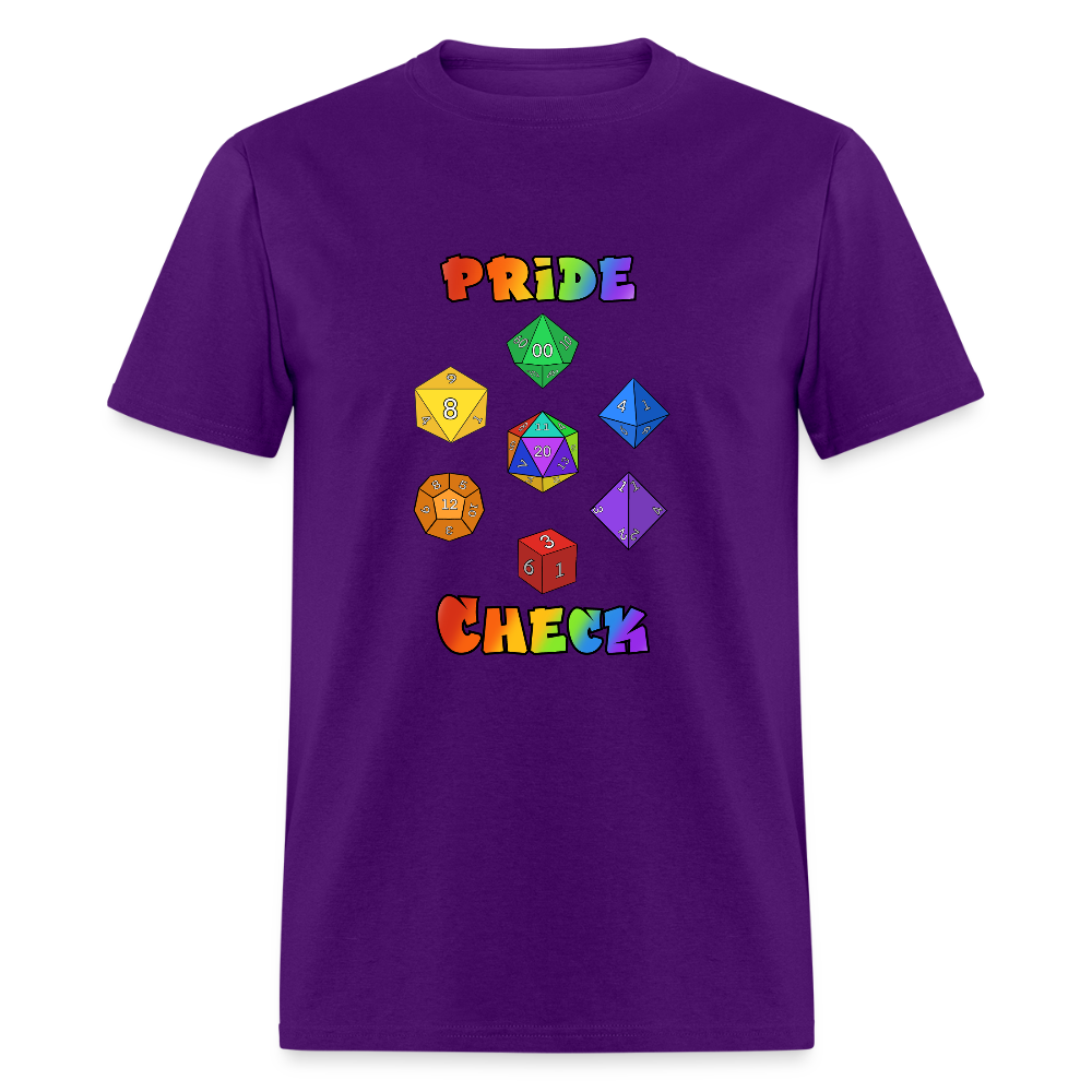 Pride Check Classic T-Shirt - purple