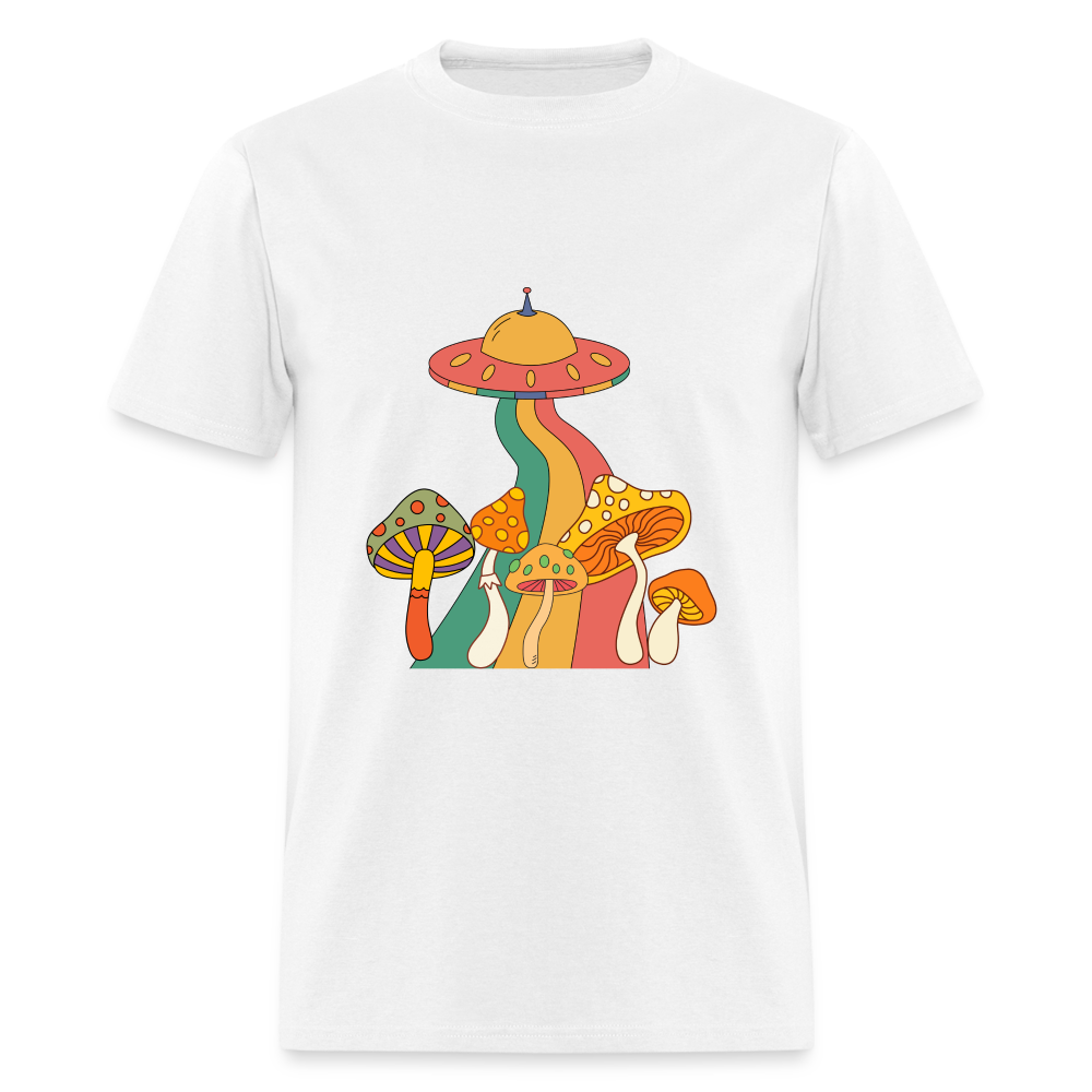Space Mushies Unisex Classic T-Shirt - white