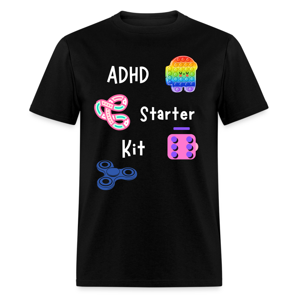 ADHD Unisex Classic T-Shirt - White - black