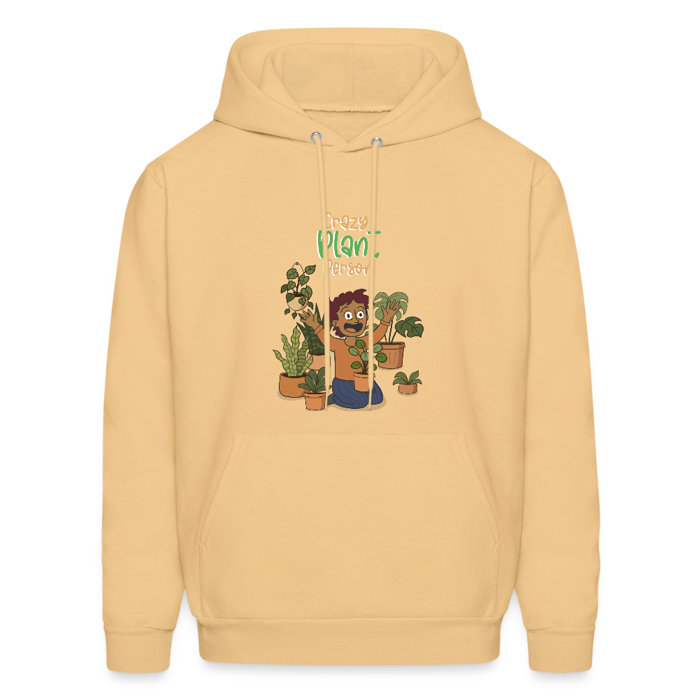 Crazy Plant Person Hoodie - light gold