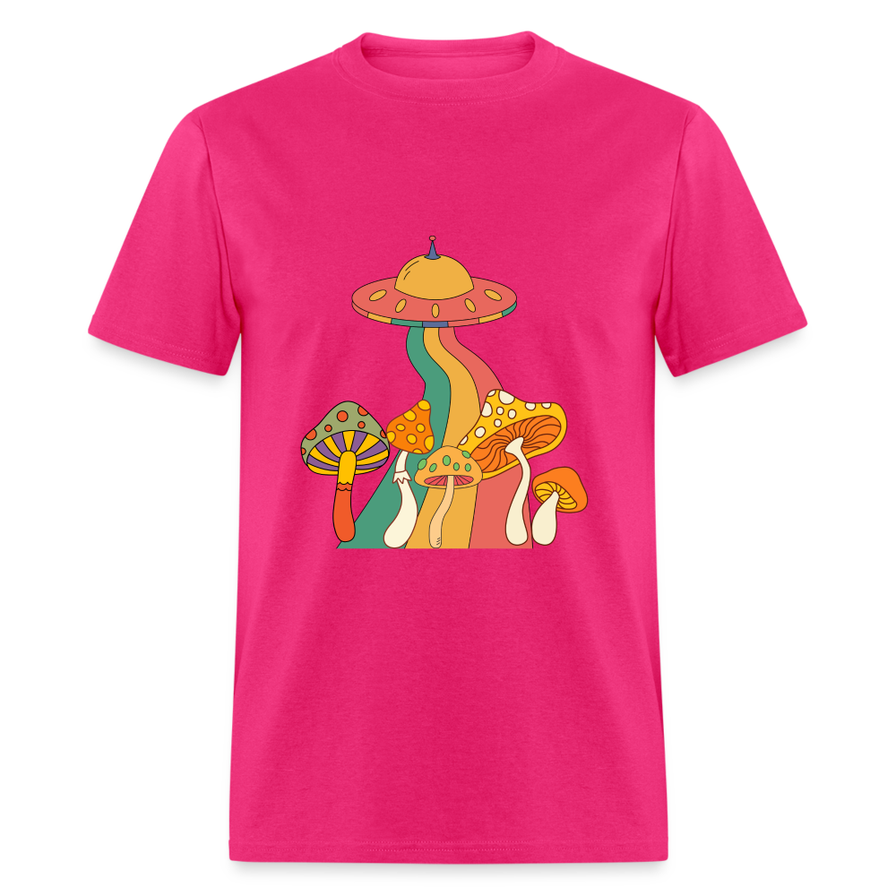 Space Mushies Unisex Classic T-Shirt - fuchsia