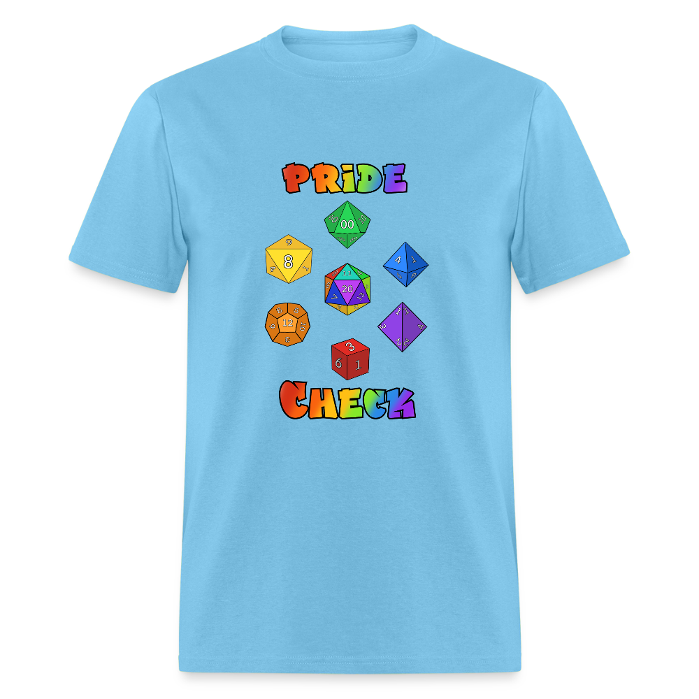 Pride Check Classic T-Shirt - aquatic blue