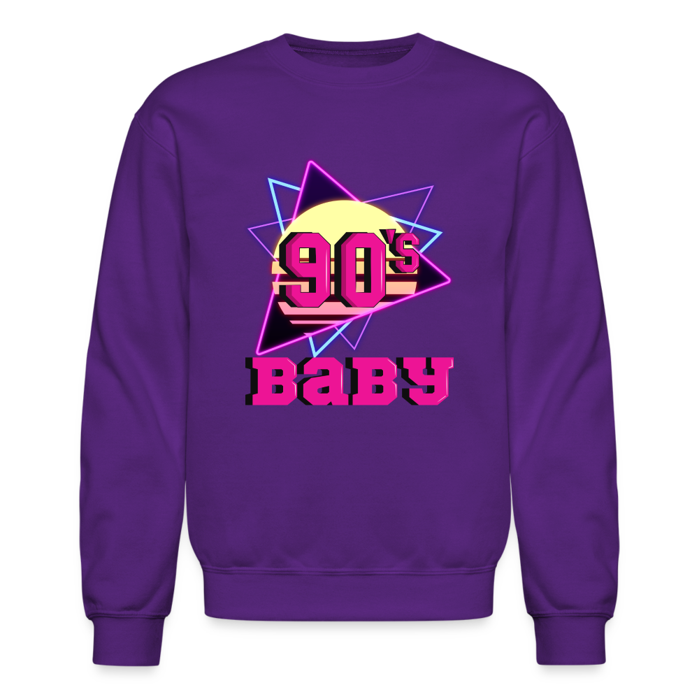 90s Baby Unisex Crewneck Sweatshirt - purple
