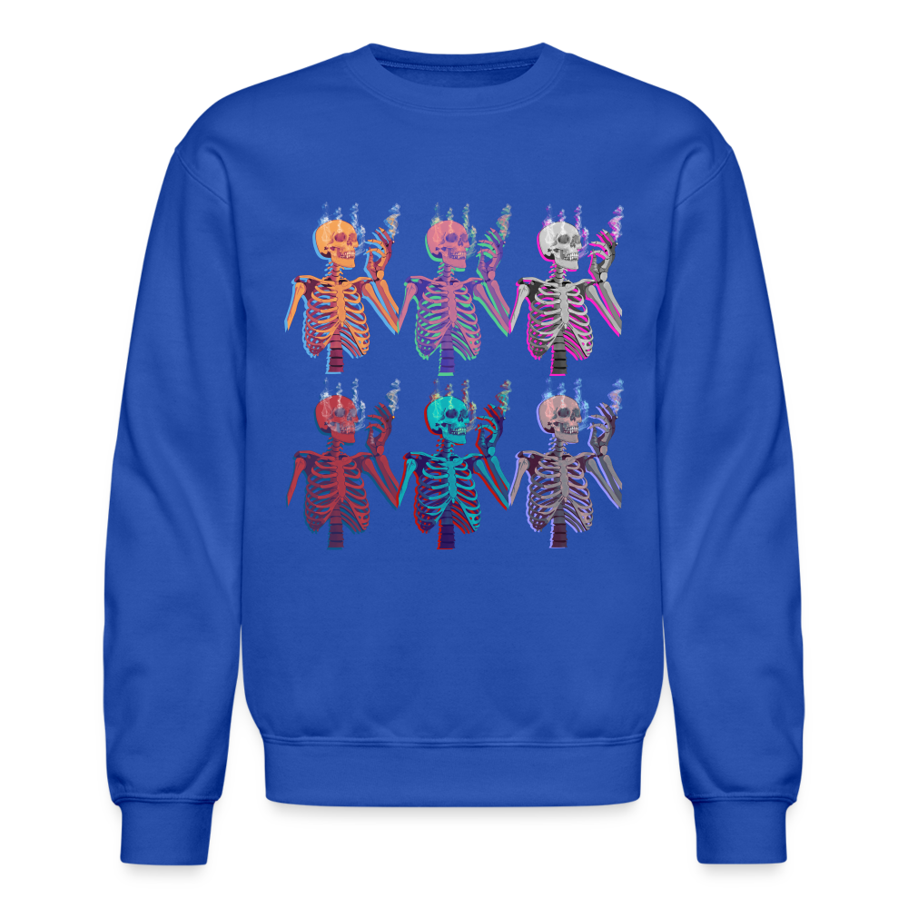 Skellies Crewneck Sweatshirt - royal blue