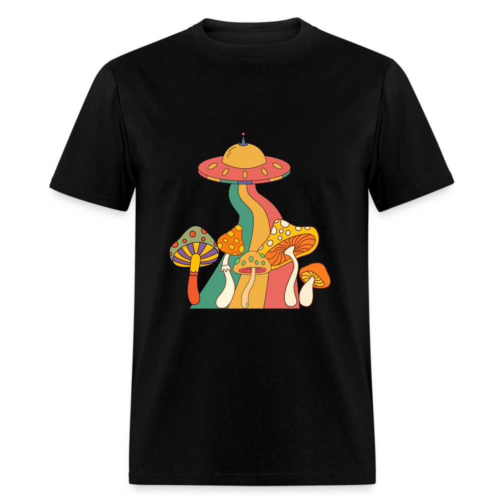 Space Mushies Unisex Classic T-Shirt - black