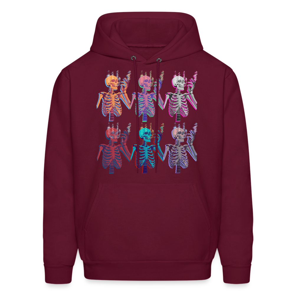 Skellies Unisex Hoodie - burgundy