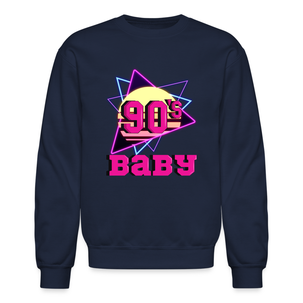 90s Baby Unisex Crewneck Sweatshirt - navy