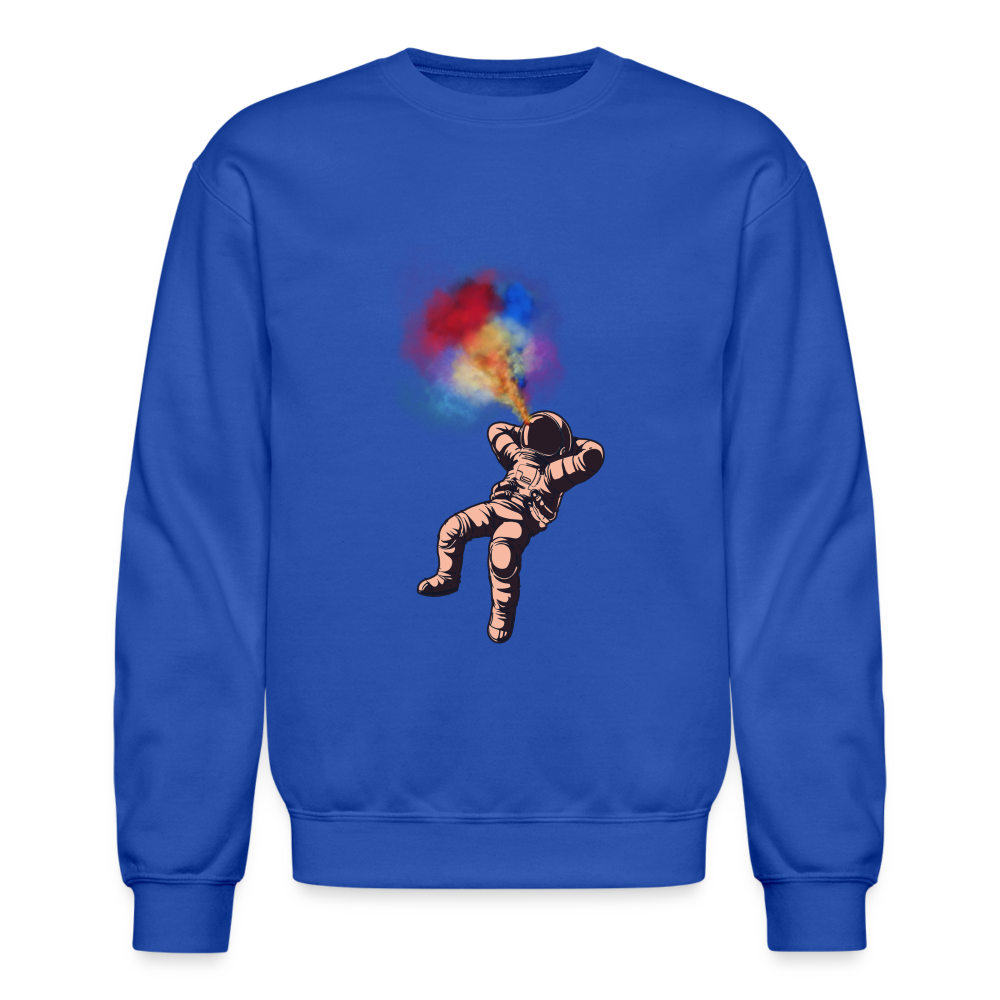 Intergalactically High Unisex Crewneck Sweatshirt - royal blue