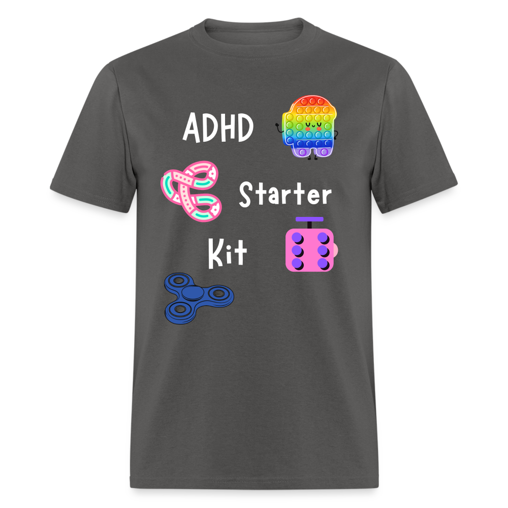ADHD Unisex Classic T-Shirt - White - charcoal