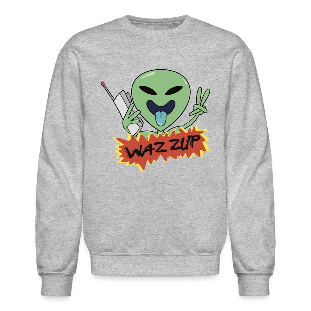 WAZZUP Unisex Crewneck Sweatshirt - heather gray