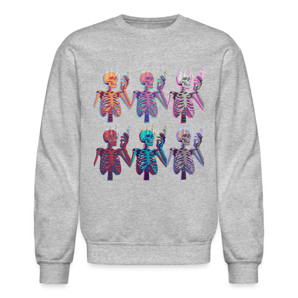 Skellies Crewneck Sweatshirt - heather gray