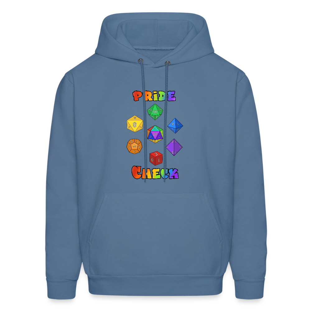 Pride Check Hoodie - denim blue