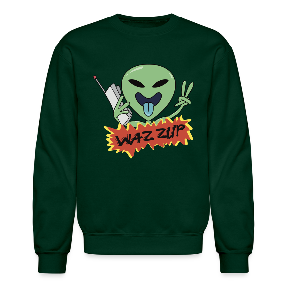 WAZZUP Unisex Crewneck Sweatshirt - forest green
