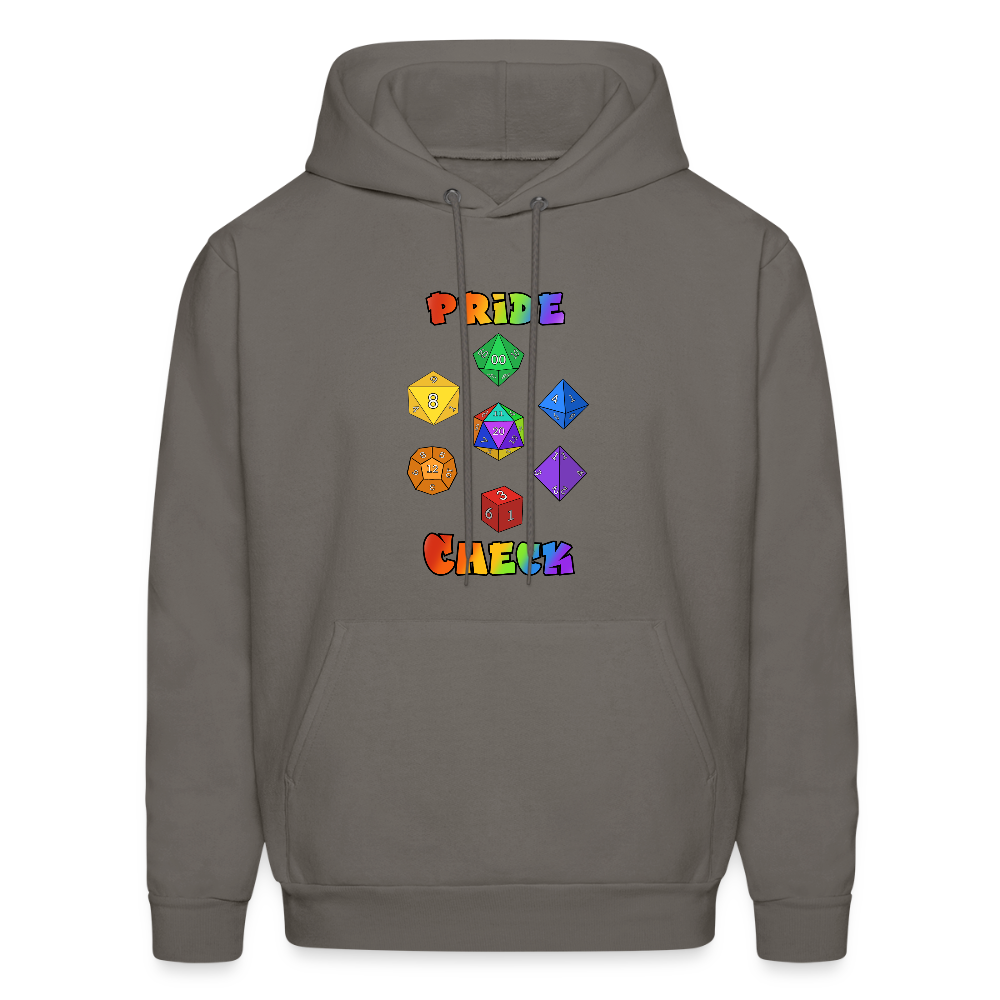 Pride Check Hoodie - asphalt gray
