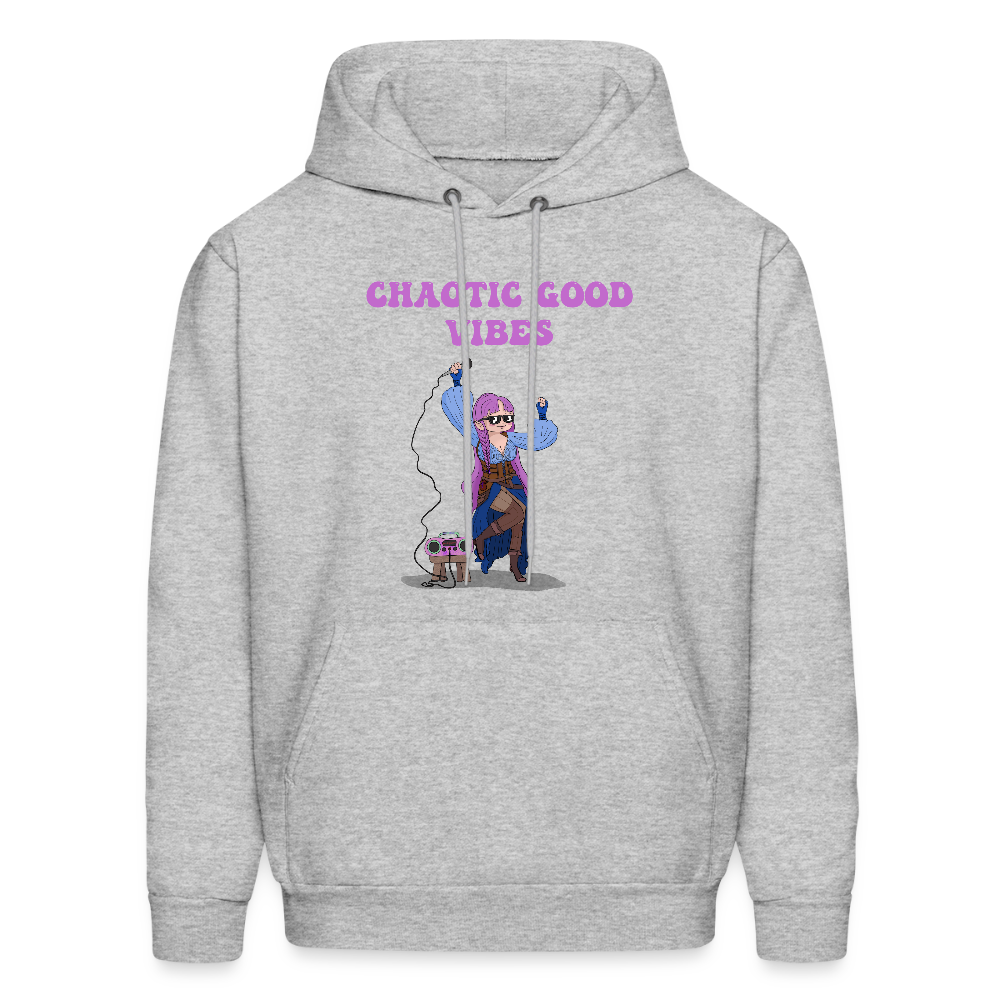 Chaotic Good Vibes Hoodie - heather gray