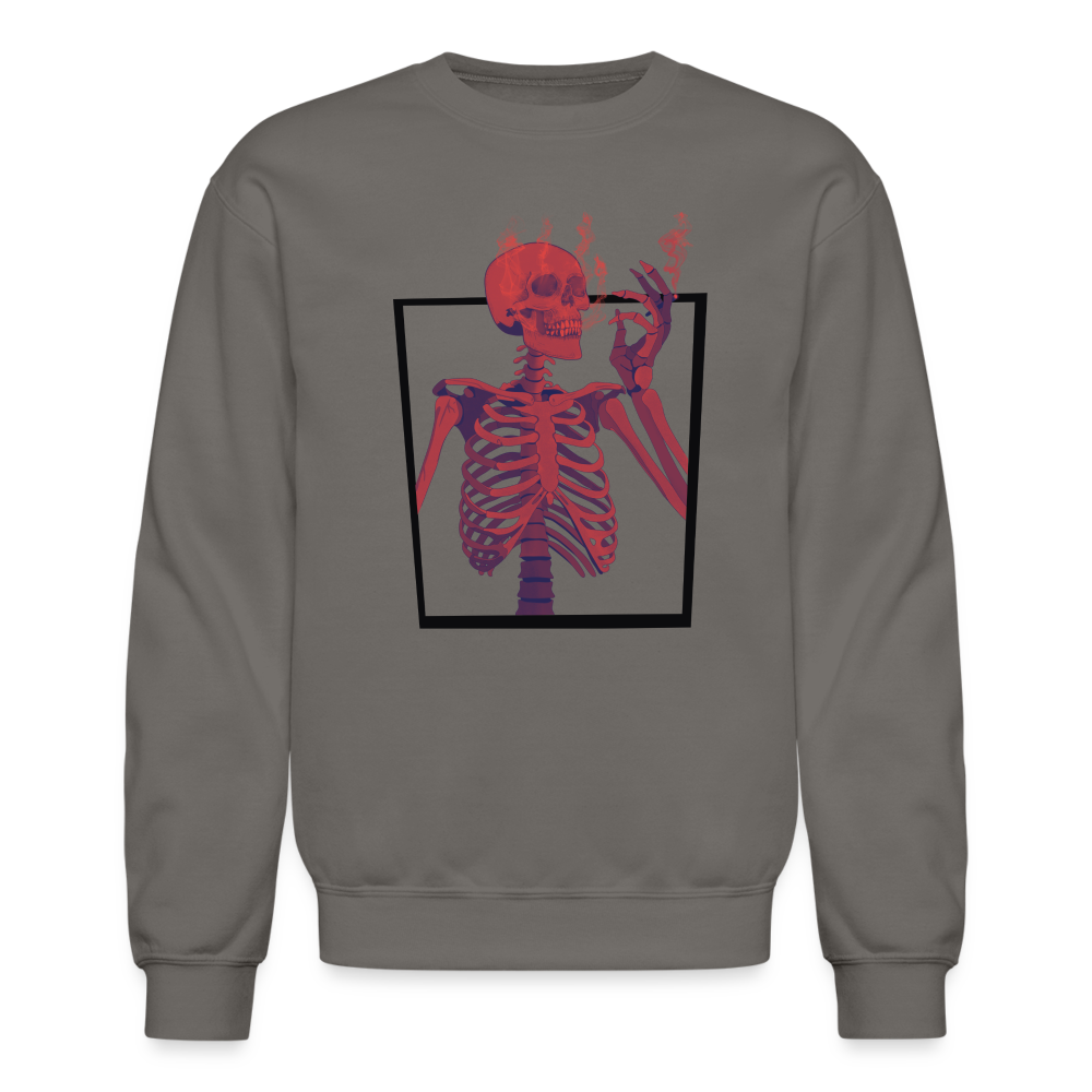 Stoned to Death Crewneck Sweatshirt - asphalt gray