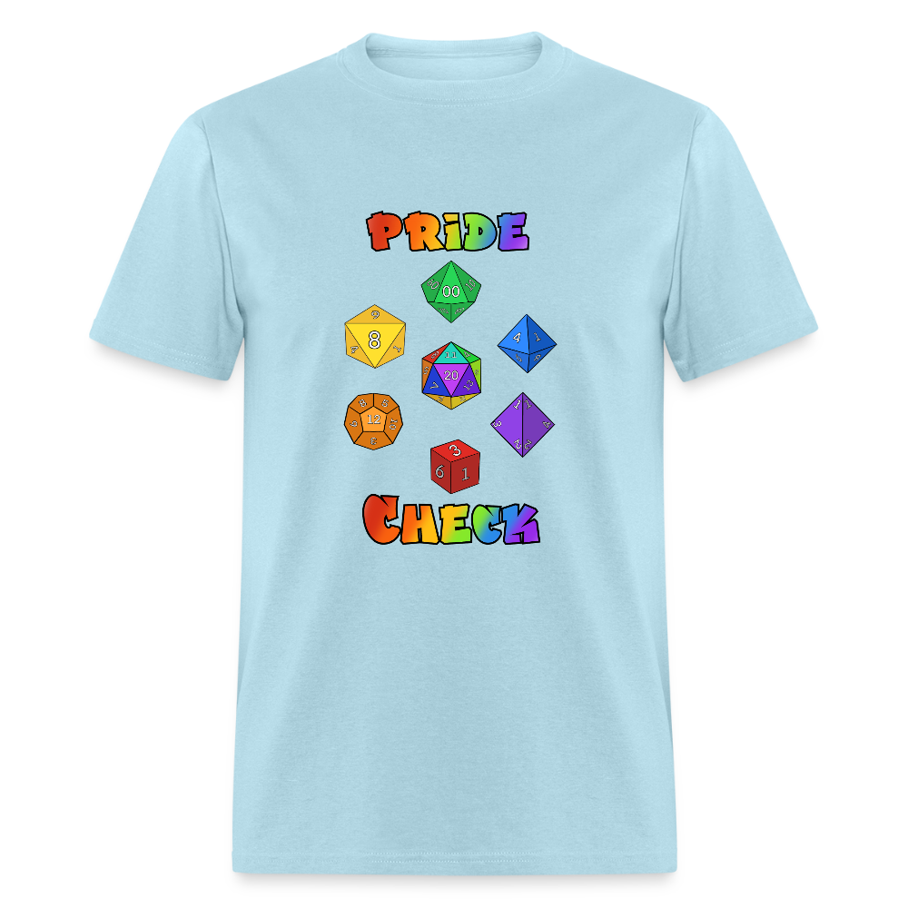 Pride Check Classic T-Shirt - powder blue