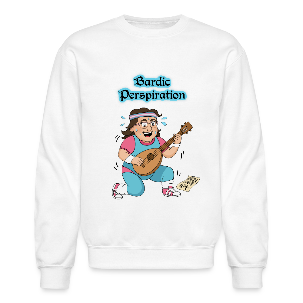 Bardic Perspiration Crewneck Sweatshirt - white