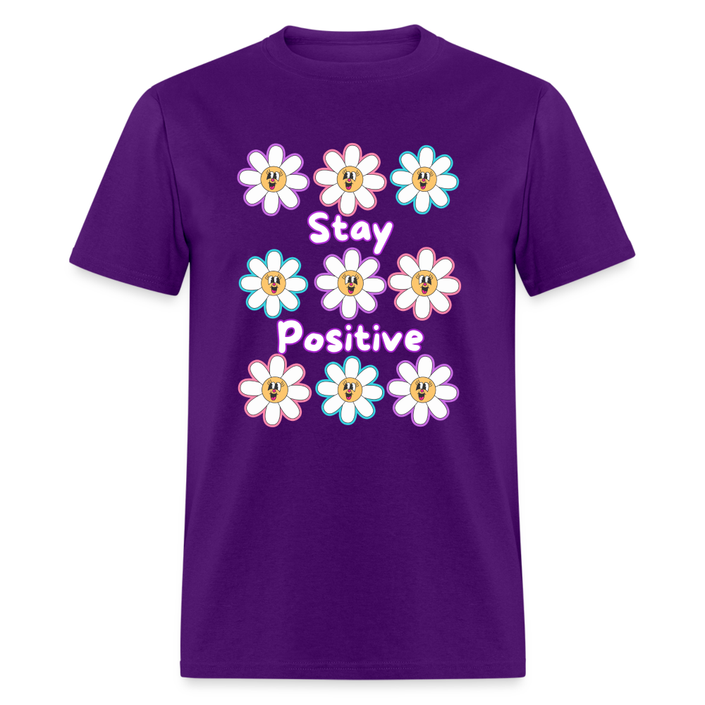 Stay Positive Unisex Classic T-Shirt - purple