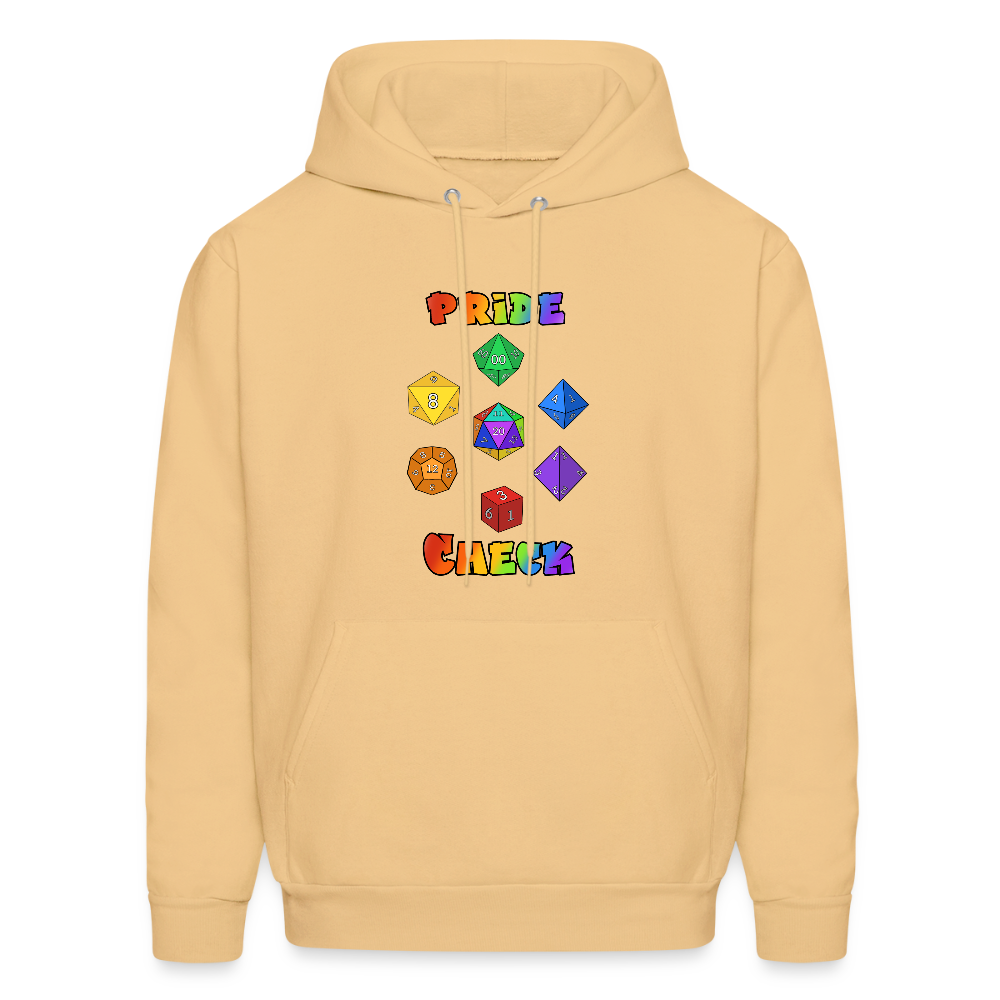 Pride Check Hoodie - light gold