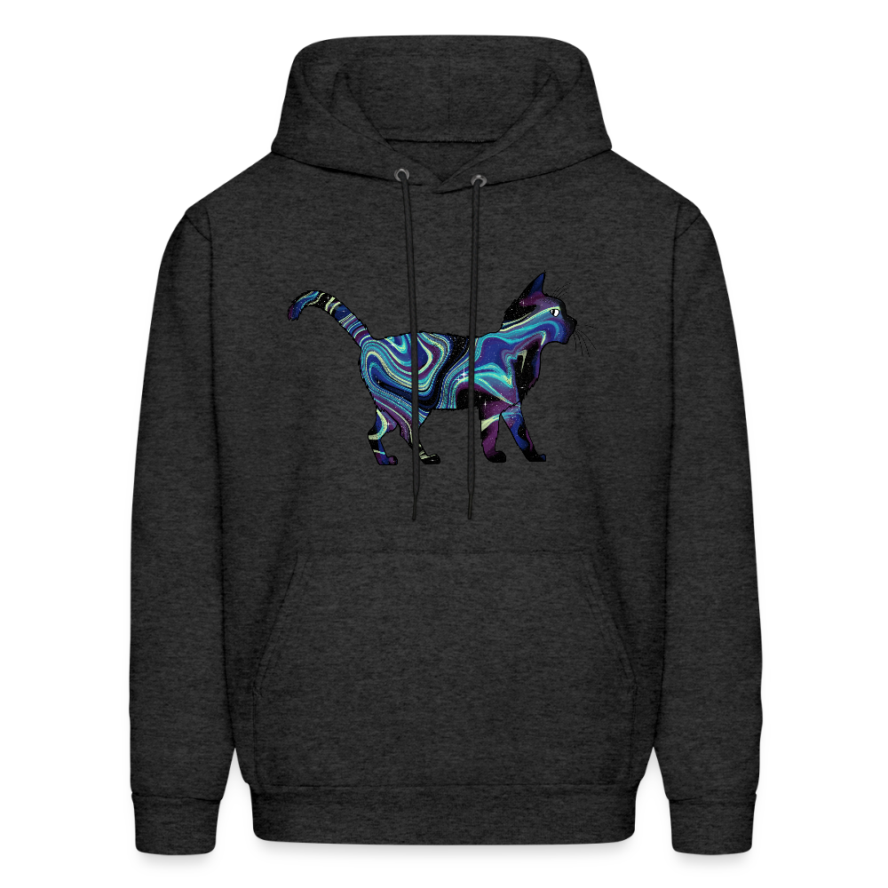 Cosmic Cat Hoodie - charcoal grey