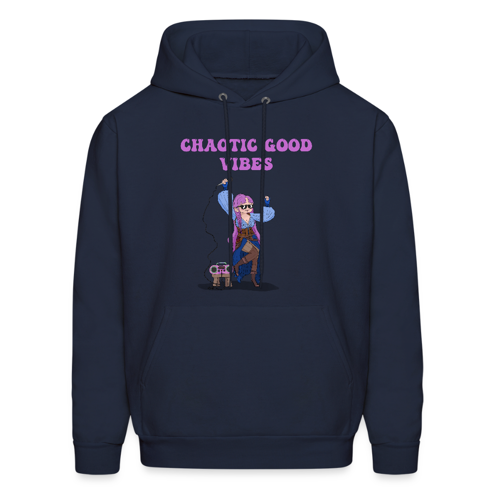 Chaotic Good Vibes Hoodie - navy