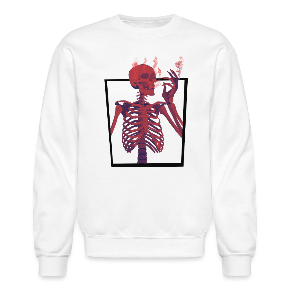 Stoned to Death Crewneck Sweatshirt - white