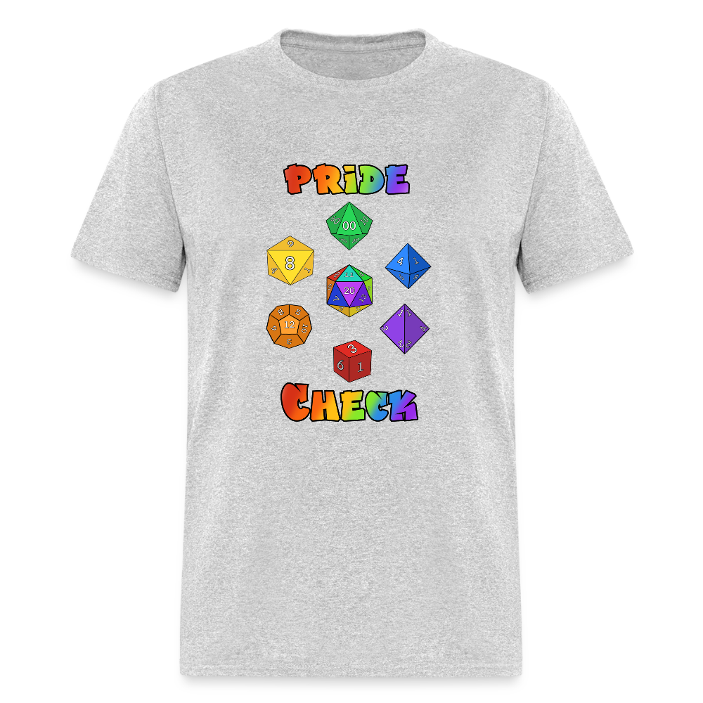 Pride Check Classic T-Shirt - heather gray