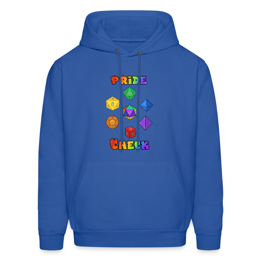 Pride Check Hoodie - royal blue