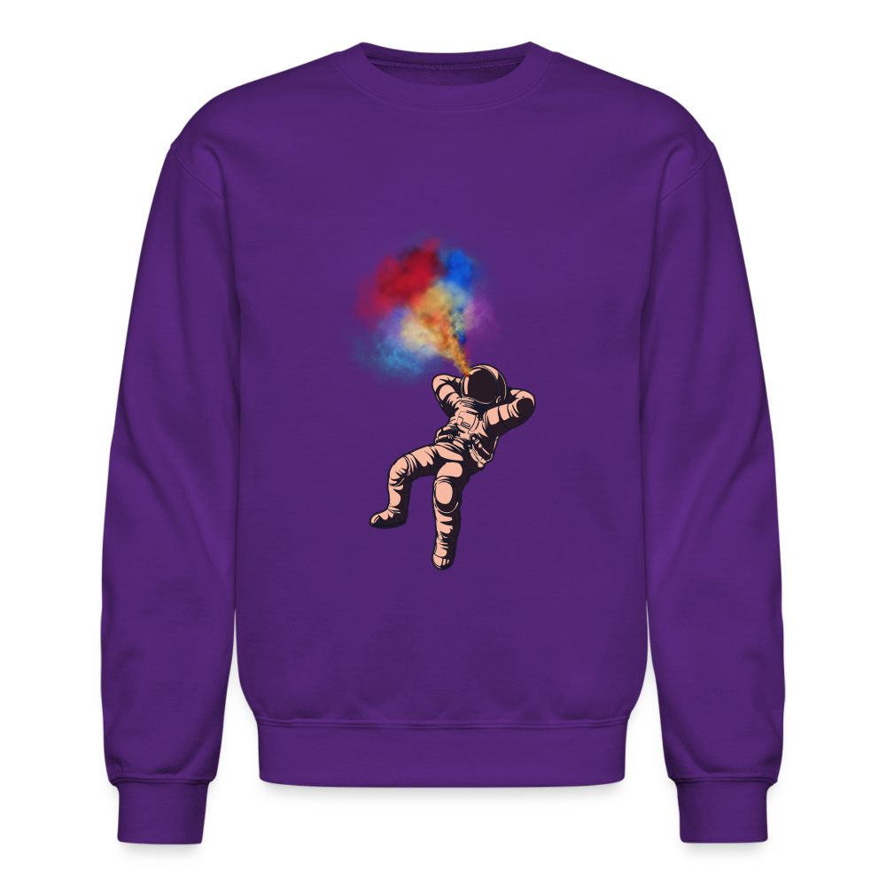 Intergalactically High Unisex Crewneck Sweatshirt - purple