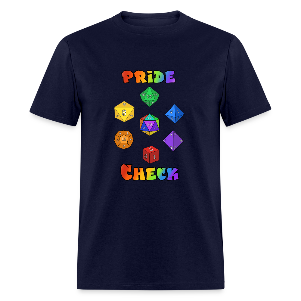 Pride Check Classic T-Shirt - navy