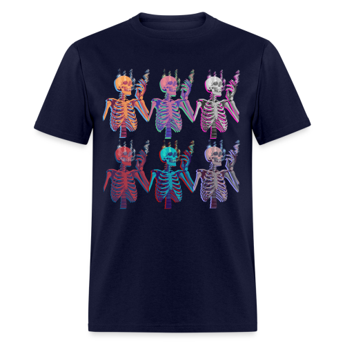 Skellies Unisex Classic T-Shirt - navy