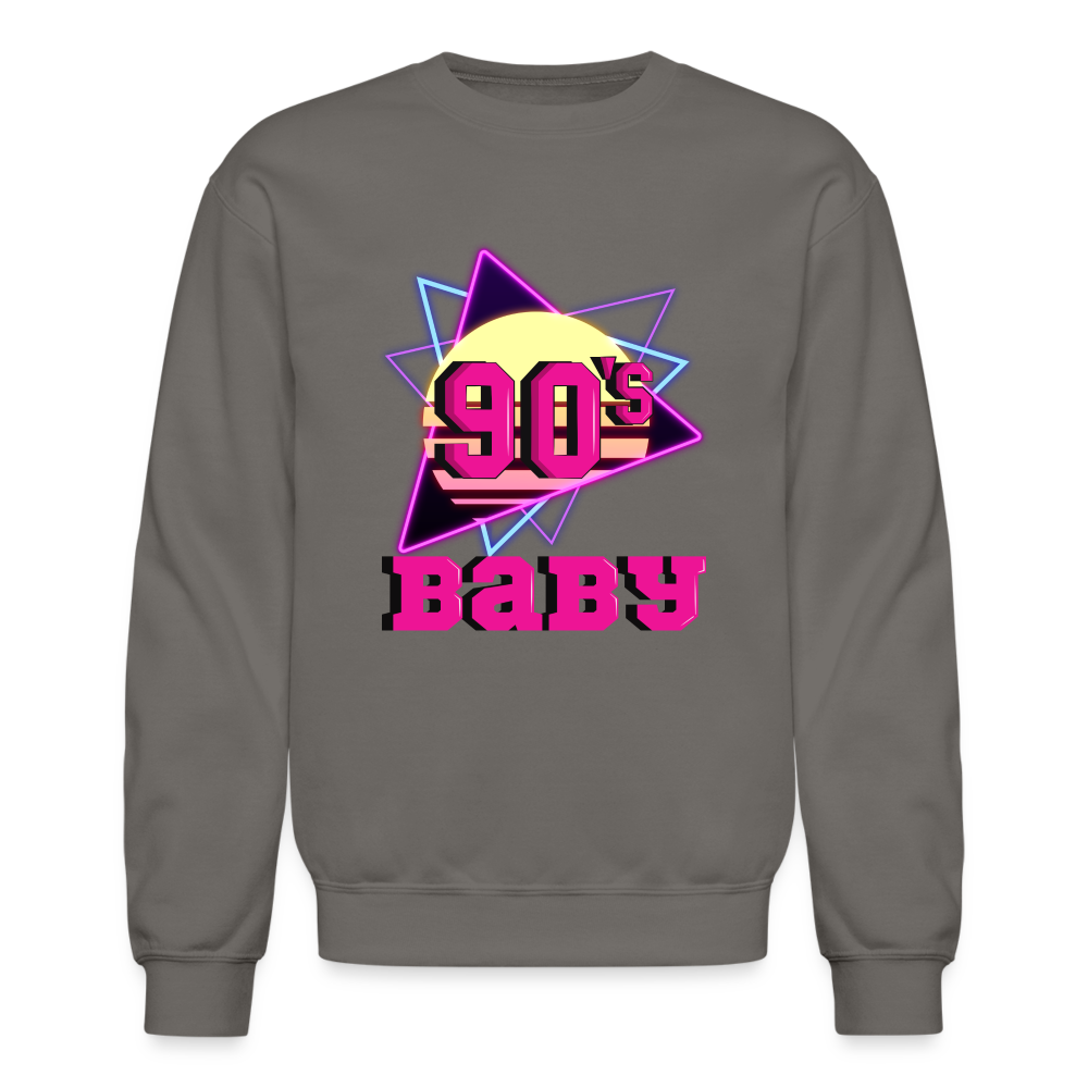 90s Baby Unisex Crewneck Sweatshirt - asphalt gray