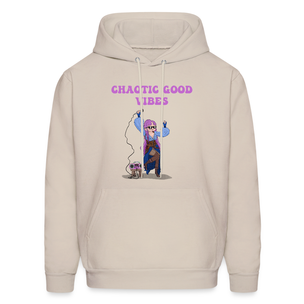 Chaotic Good Vibes Hoodie - Sand