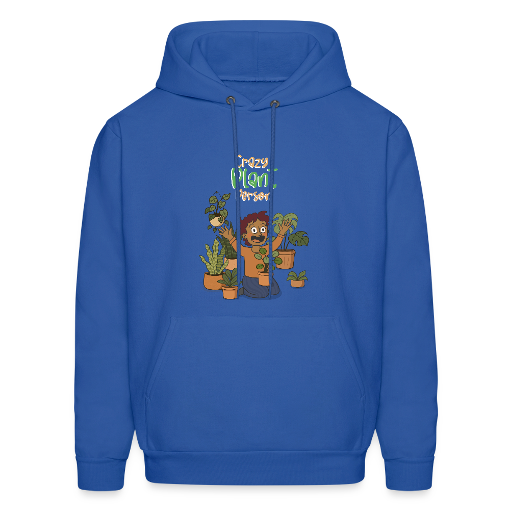 Crazy Plant Person Hoodie - royal blue