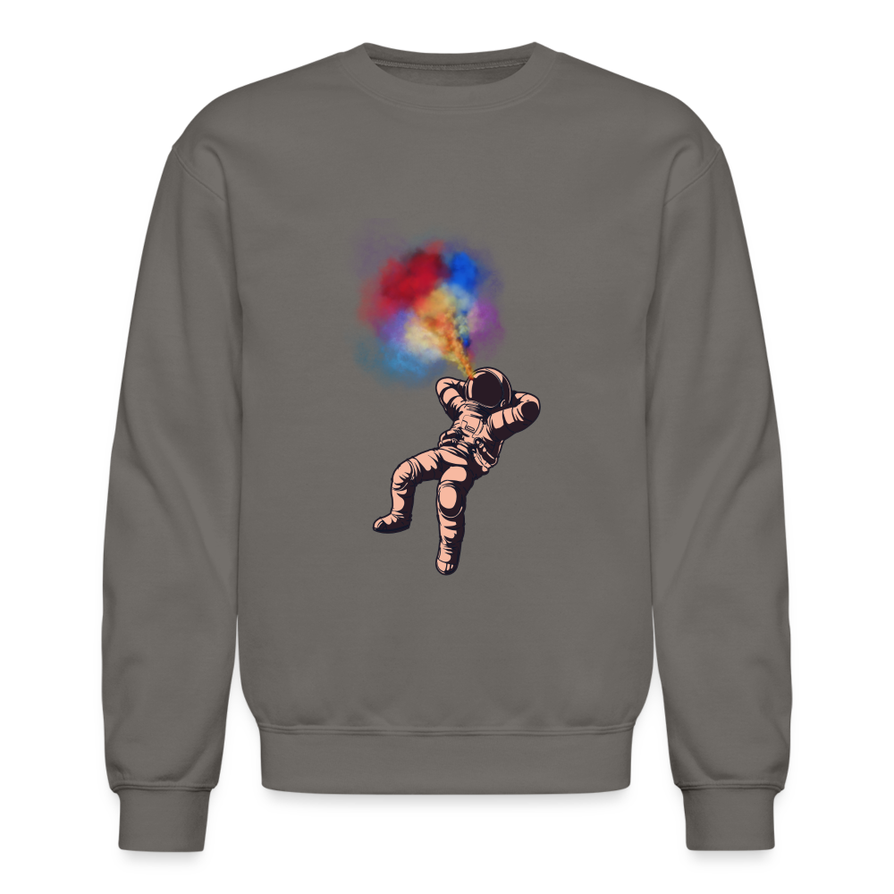 Intergalactically High Unisex Crewneck Sweatshirt - asphalt gray