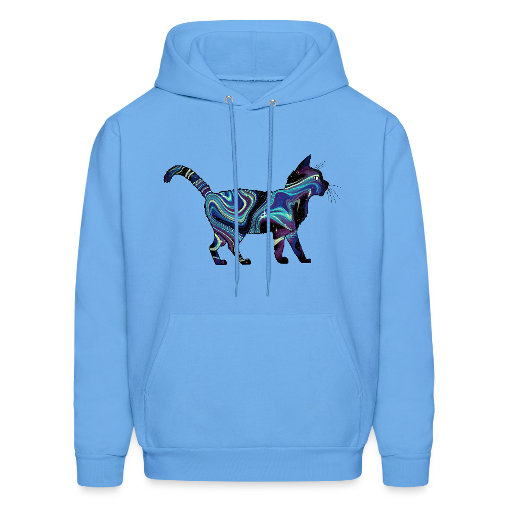 Cosmic Cat Hoodie - carolina blue