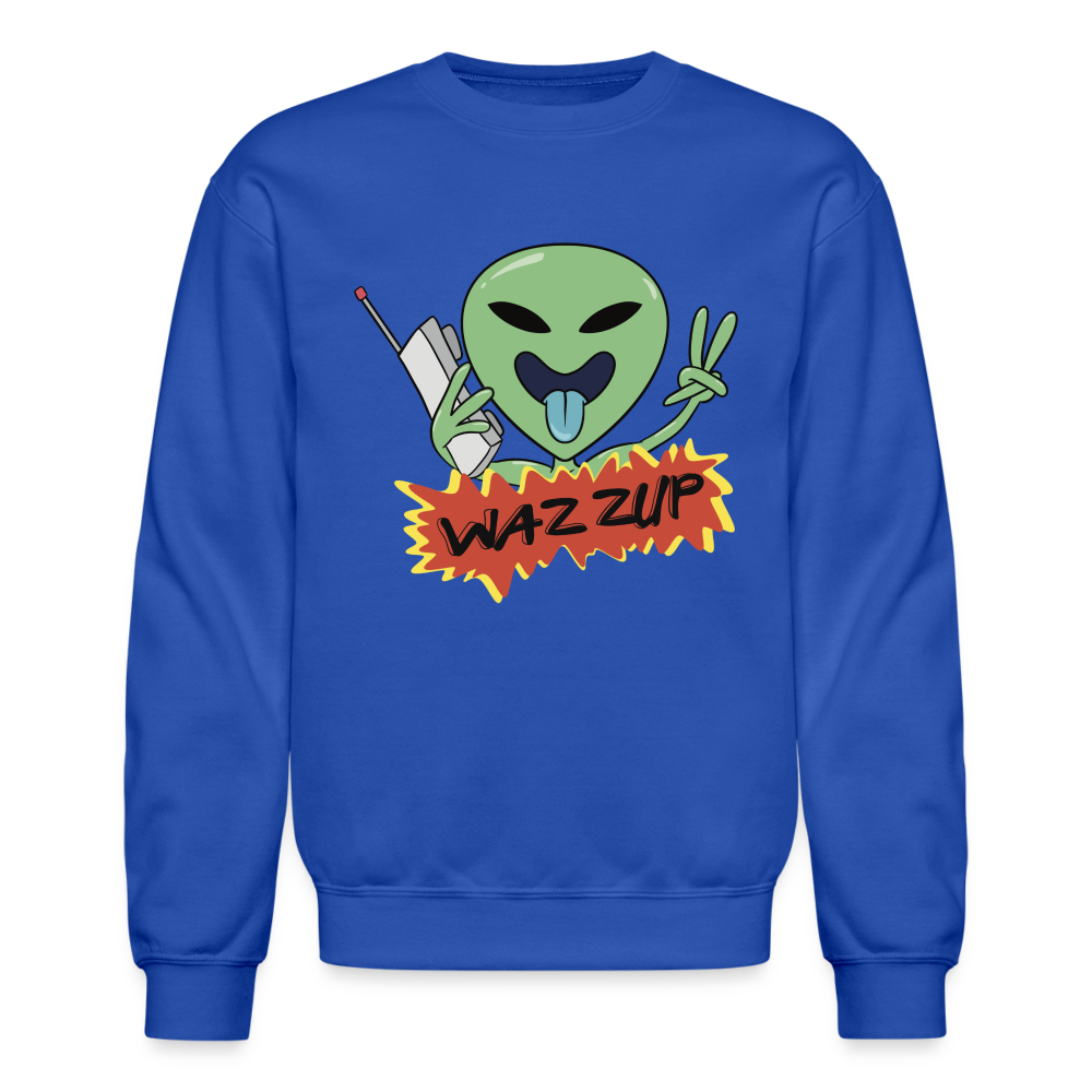 WAZZUP Unisex Crewneck Sweatshirt - royal blue