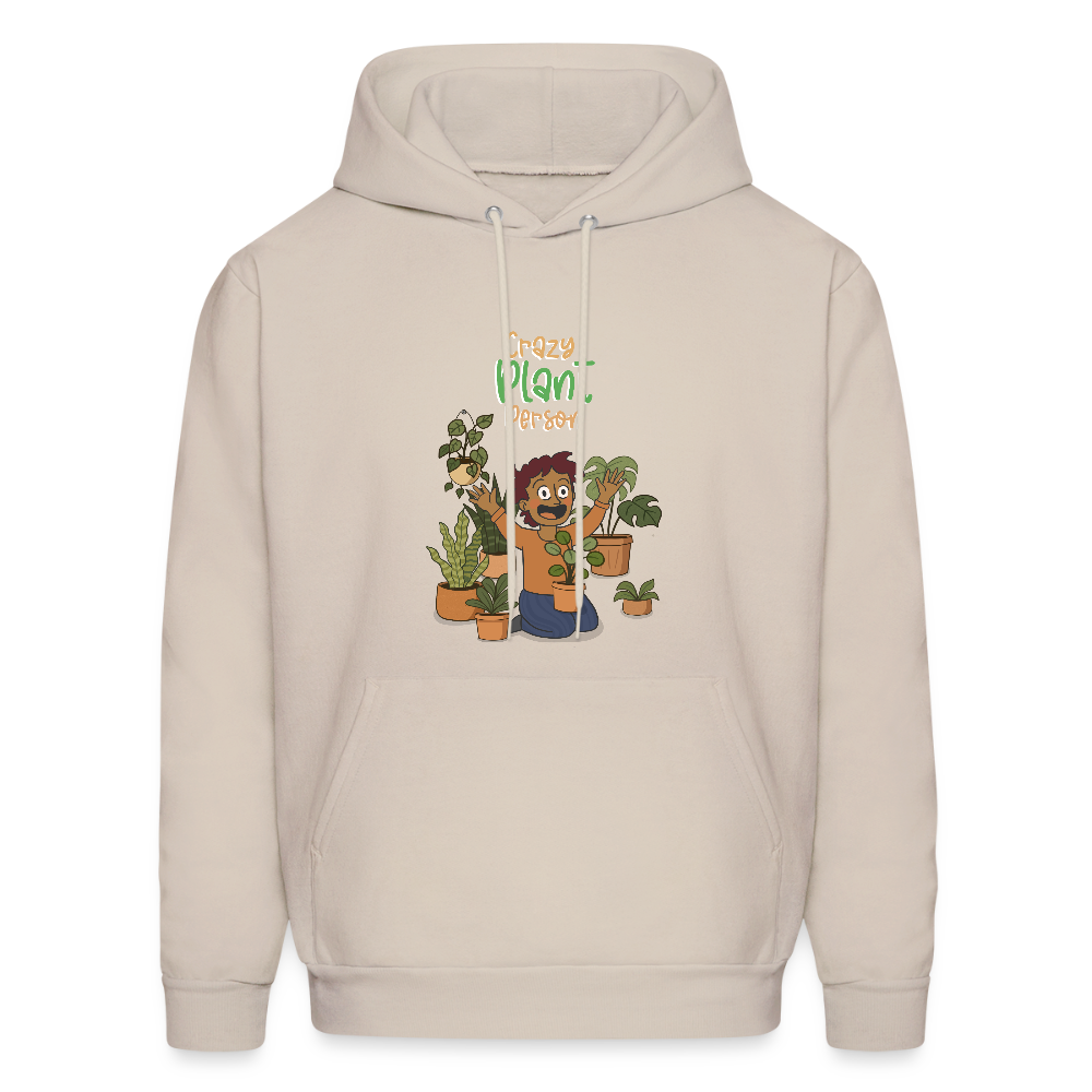 Crazy Plant Person Hoodie - Sand