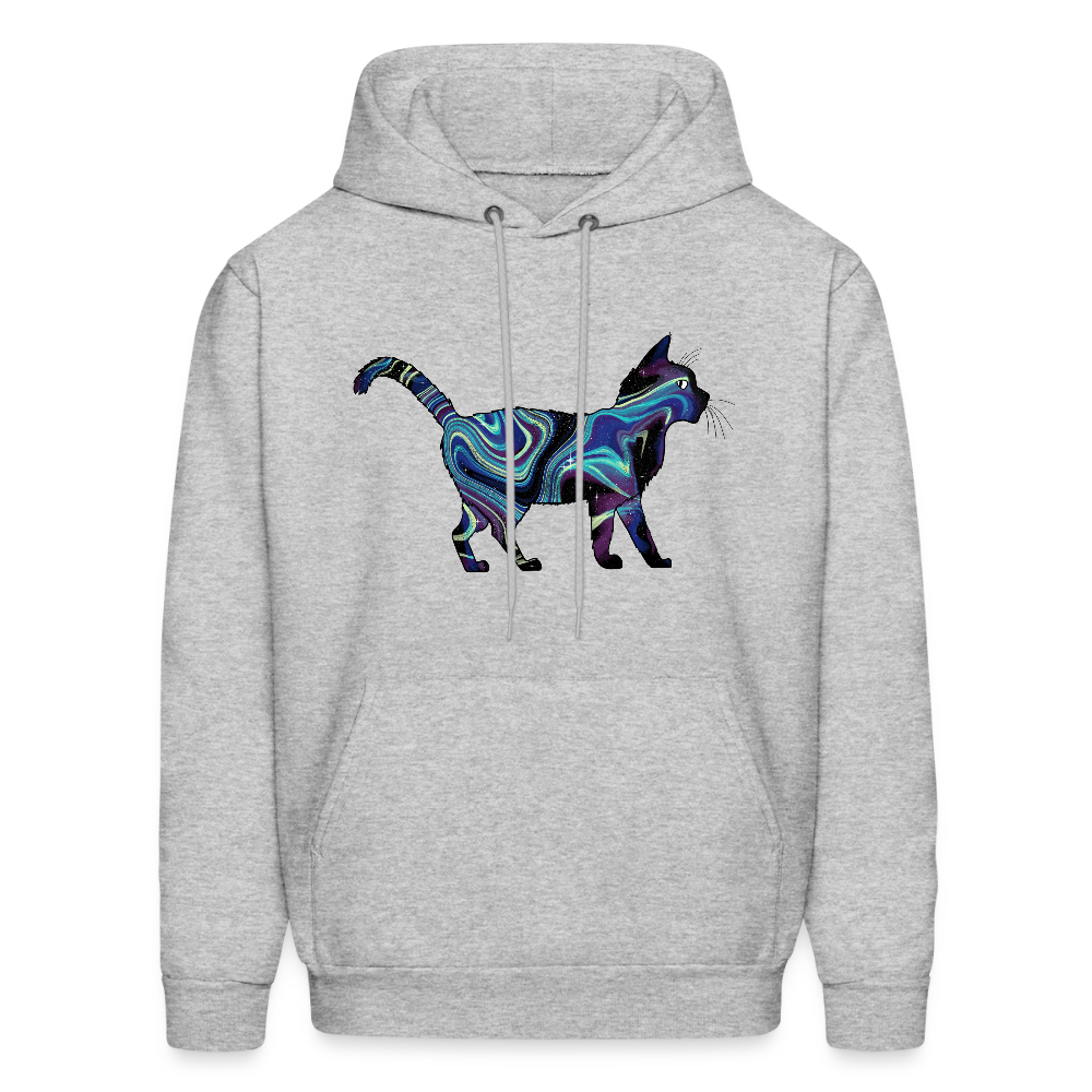 Cosmic Cat Hoodie - heather gray
