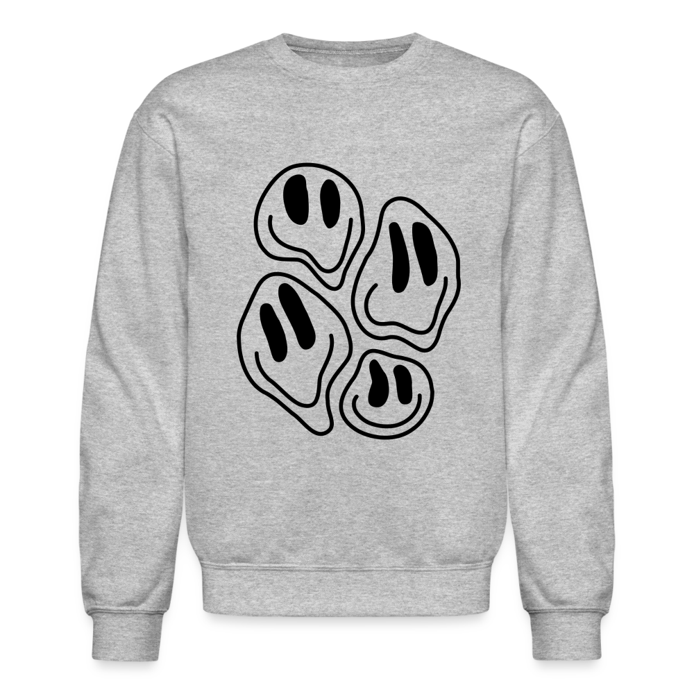 Droopy Smiles Unisex Crewneck Sweatshirt - heather gray