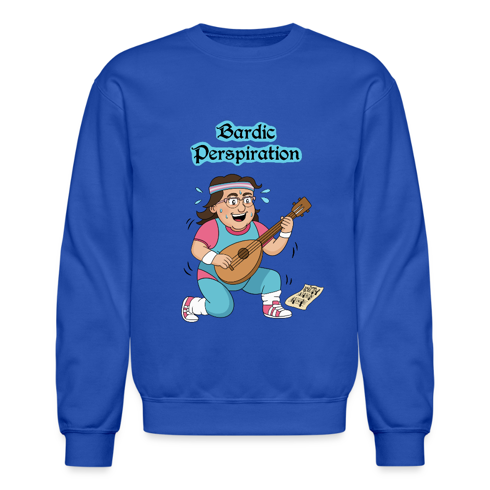 Bardic Perspiration Crewneck Sweatshirt - royal blue