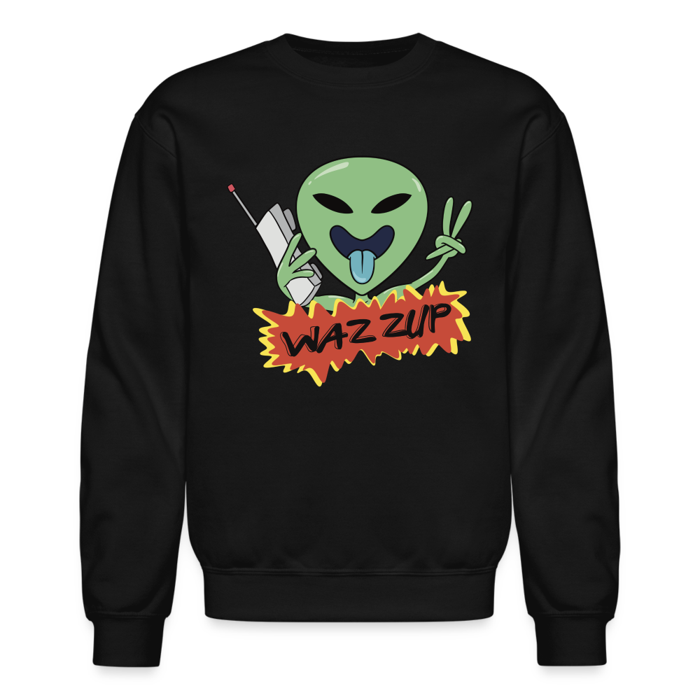 WAZZUP Unisex Crewneck Sweatshirt - black